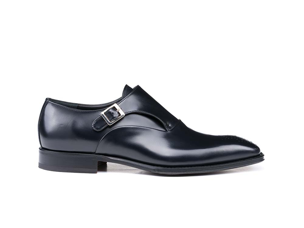 mens black buckle loafers