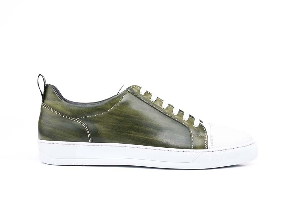 sneakers bassa chicco riso bianco decolorato verde